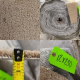 230 Ft Long x 12 Ft Wide Roll of New Carpet, See Photos for Thickness and Color