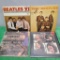 (4) Beatles .33 RPM Vinyl Records