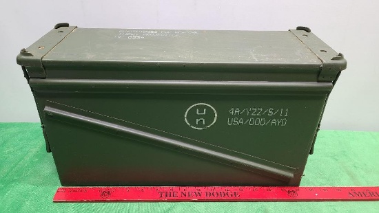 Ammo Box, Steel, Army Green,