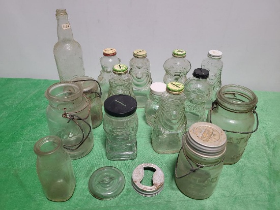 Collectible and Antique Jars and Glass Bottles