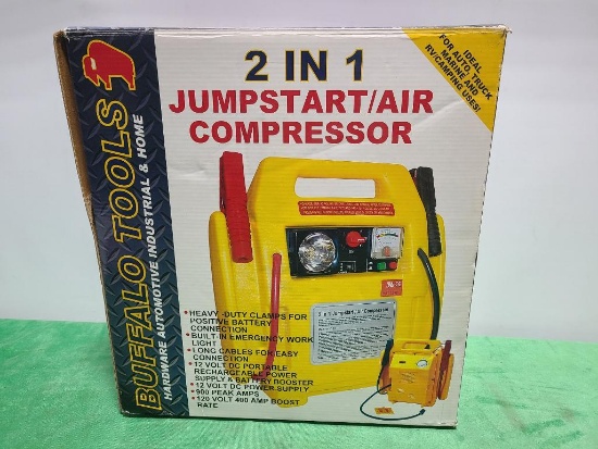 Buffalo Tools 2 in 1 Jump Start / Air Compressor