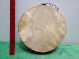 Native American or Antique Ceremonial Drum Stretched Hide