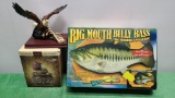 Big Mouth Billy Bass, Eagle Statue, Cordless Tranquility Fountain