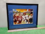 Joni Carter Signed / Numbered Super Bowl XXIII Framed Print NFL 57/550 San Francisco 49ers vs