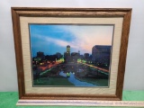 Framed Signed Mike Jenkins Omaha Photograph Gene Lehey Mall