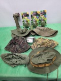 Military Hats and Toy Grenades, Flashlight