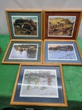 Framed Western Prints, by Artist Bob Tommey, Signed