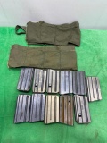 Lot of 11 Magazines M16 and AR15 with 2 Mag Belts