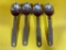 Lot of 4 Vollrath HD Stainless Steel 1/8 Cup Measuring Spoons No. 47055