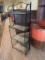 Bakers Rack, Collapsible, Ceramic Tile / Slate Shelves, Iron Framework