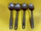 Lot of 4 Vollrath HD Stainless Steel 1/8 Cup Measuring Spoons No. 47055