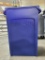 Blue Slim Jim Rubbermaid Trash Can