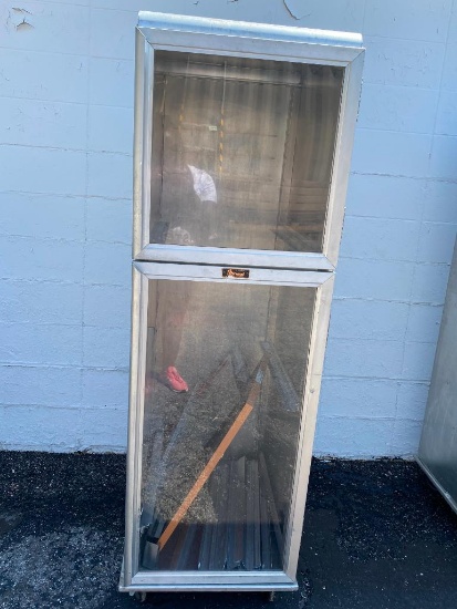 Lockwood CA72-RR18-R Dutch Door Display Cabinet, 18 Pan Capacity