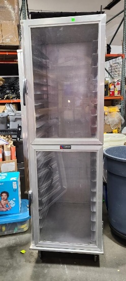 Lockwood CA72-RR18-R Dutch Door Display Cabinet, 18 Pan Capacity