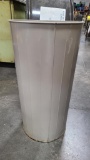 Round Metal Trash Can