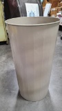 Round Metal Trash Can