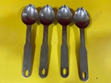 Lot of 4 Vollrath HD Stainless Steel 1/8 Cup Measuring Spoons No. 47055