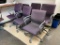 6 Matching Office Chairs, Padded Seat & Back, Sold 6 x's High Bid