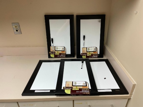 Quartet 11in x 17in Magnetic Dry-Erase Boards, Lot of 5