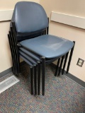 14 Matching Stacking Chairs, Padded Seat & Back, Sold 14 x's High Bid