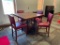 High Top Break Room or Dining Table w/ 4 Chairs, Chairs are Worn, See Pictures