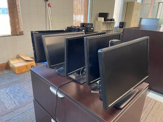 Five Computer Monitors w/ Power Cords