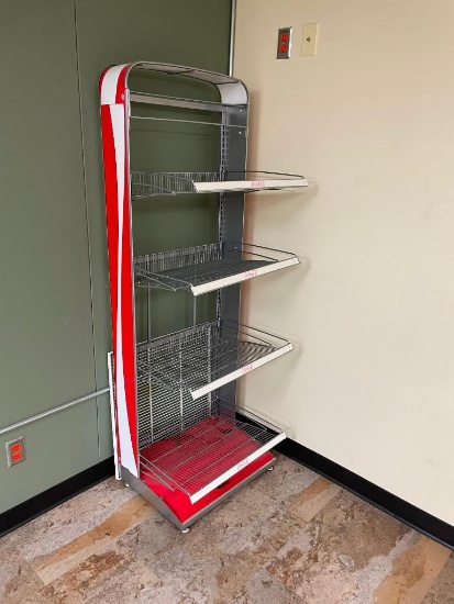 Coca-Cola Island Style Shelving Merchandiser Rack