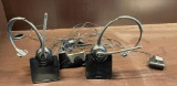 2 Plantronics Model: C052 Mono Wireless Headset