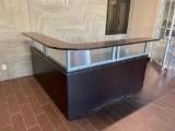 Professional Office L-Shaped Reception Counter / Desk Combo