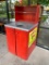 Patio Trash Receptacle w/ Trash Can & Tray Shelf 30in x 30in x 40in H x 60in H