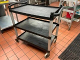 Cambro HD NSF Utility Cart, 3 Shelves - 34in H 32in x 21in