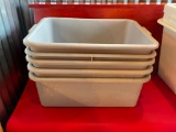 Lot of 5 Bus Tubs