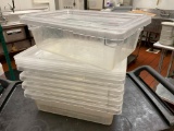 Lot of 5, Cambro 12in x 18in x 6in Food Containers w/ Lids, 3 Gal. - Sold 5x$