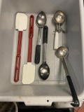 2 Rubber Spatulas, 2 Serving Spoons, 2 Scoops, Ladle