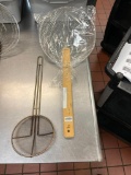 New 12in Skimmer w/ Bamboo Handle and 6.5in Skimmer