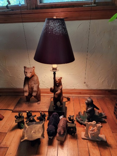 Bear Themed Home Decorative Items, Figurines, Lamp