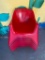 (6) Molded Plastic Kids Armchairs - Red