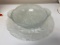 Lot of 2 Glass Serving Plate & Bowl