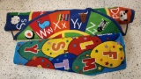 Lot of 2 Children's Playroom Rugs