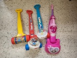 Lot of 4 Baby's Walking Toys & Toy Vacuum