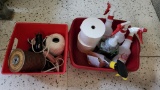 Assorted Cleaning Supplies & Craft Materials