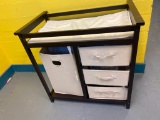 Changing Table w/ Fabric Storage Totes