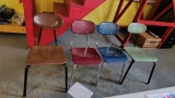 Lot of 4 Assorted Stackable Chairs