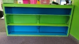 8 Ft Wooden Bookcase Painted in Green 96