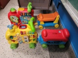 (2) V-Tech Sit to Stand Alphabet Train Toys