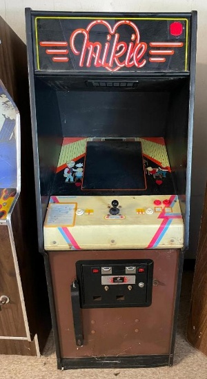 Vintage Konami Mikie Arcade Game, As-Is - Project Unit - Coin-Op Machine, Dirty, Did Not Test