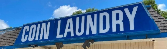 Building Sign, Coin Laundry, Buyer to Remove