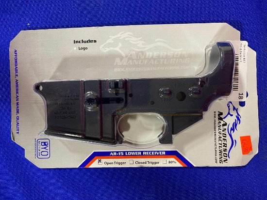 Anderson Manufacturing AR-15 Lower Receiver , Open Trigger SN:19126283 CAL Multi