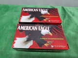 (2) American Eagle Centerfire Pistol Cartridges - 50 Each, 100 Total