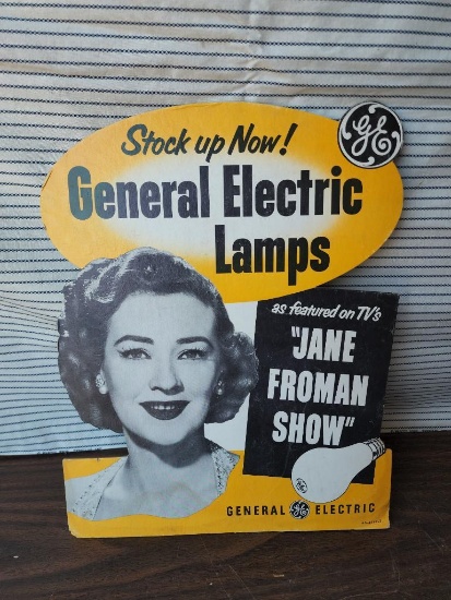 Stand Up Cardboard GE Lamp Feat. Jane Froman Show